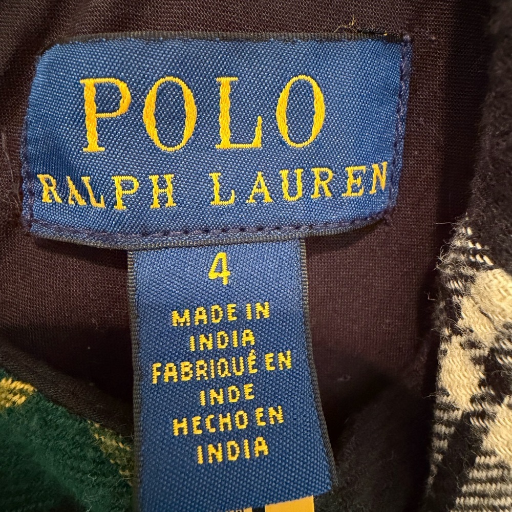 Ralph Lauren Girls Plaid Dress Bundle Size 4T Red Green Tartan Holiday Cotton - Picture 4 of 10